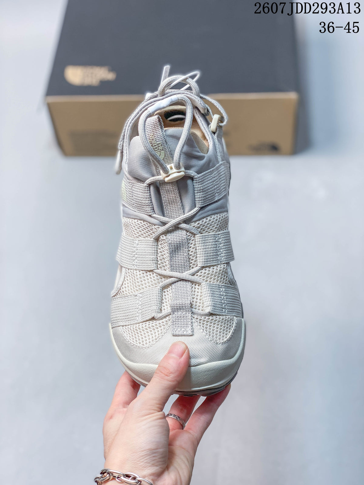 The North Face Outdoor Sandals in Light Gray 2607JDD293A13 - product image from the listing.