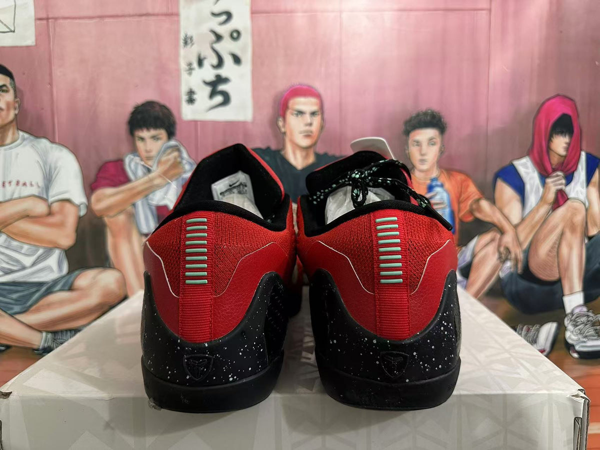Nike Red and Black Low-Cut Basketball Shoes - product image from the listing.