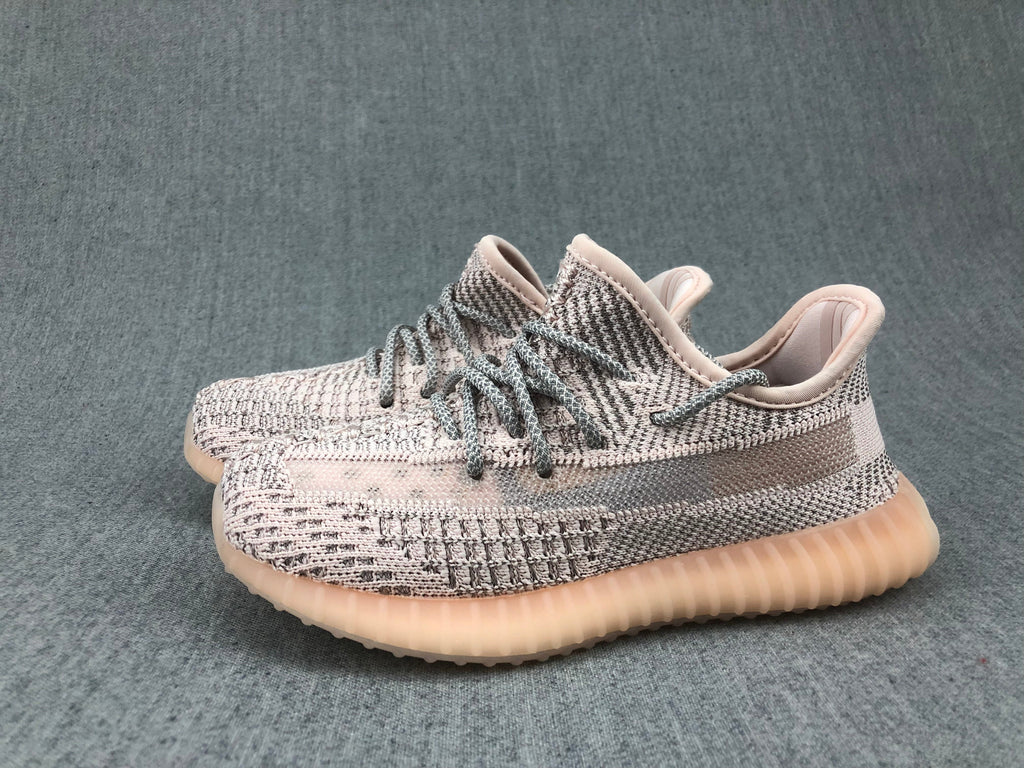 Adidas Yeezy Boost 350 V2 Kids Sneakers in Silver Pink - product image from the listing.