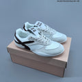 Women's Miu Miu White and Gray Lace-Up Sneakers - product image from the listing.
