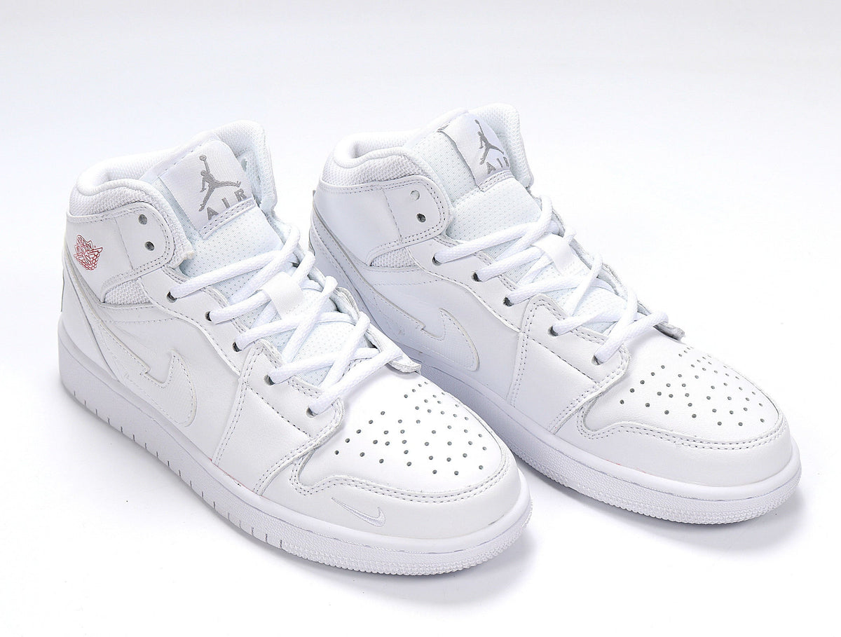 Jordan 1 High Basketball Sneakers in White CW7589-100 - product image from the listing.