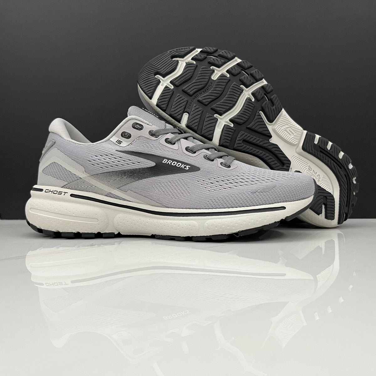 Gray Brooks Ghost 15 Running Shoes - product image from the listing.