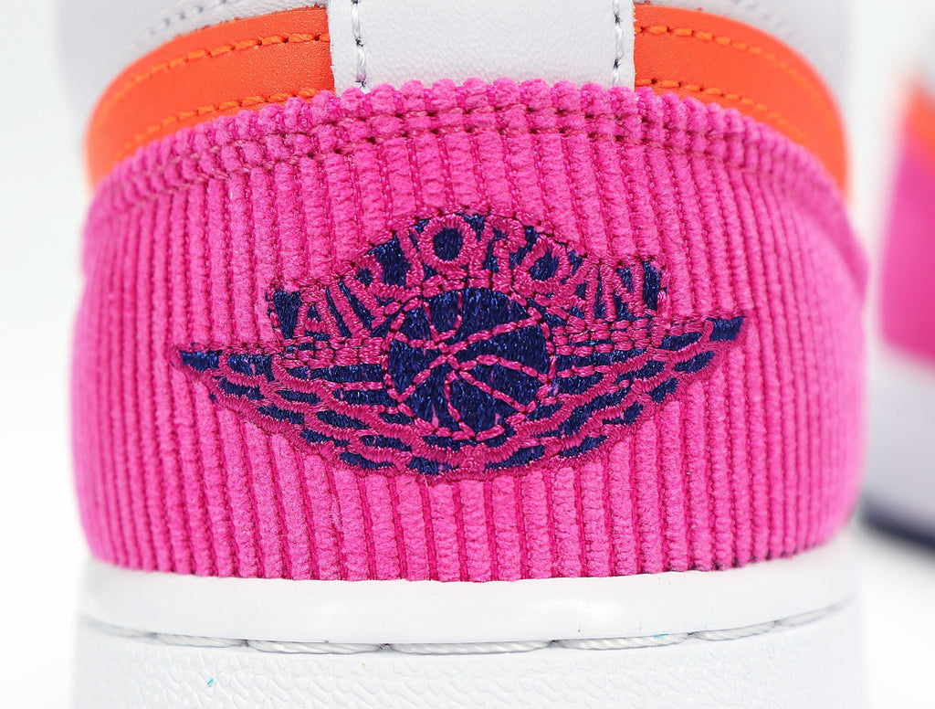 Nike Air Force 1 Low Sneakers, in White Pink Orange 554723-502 - product image from the listing.