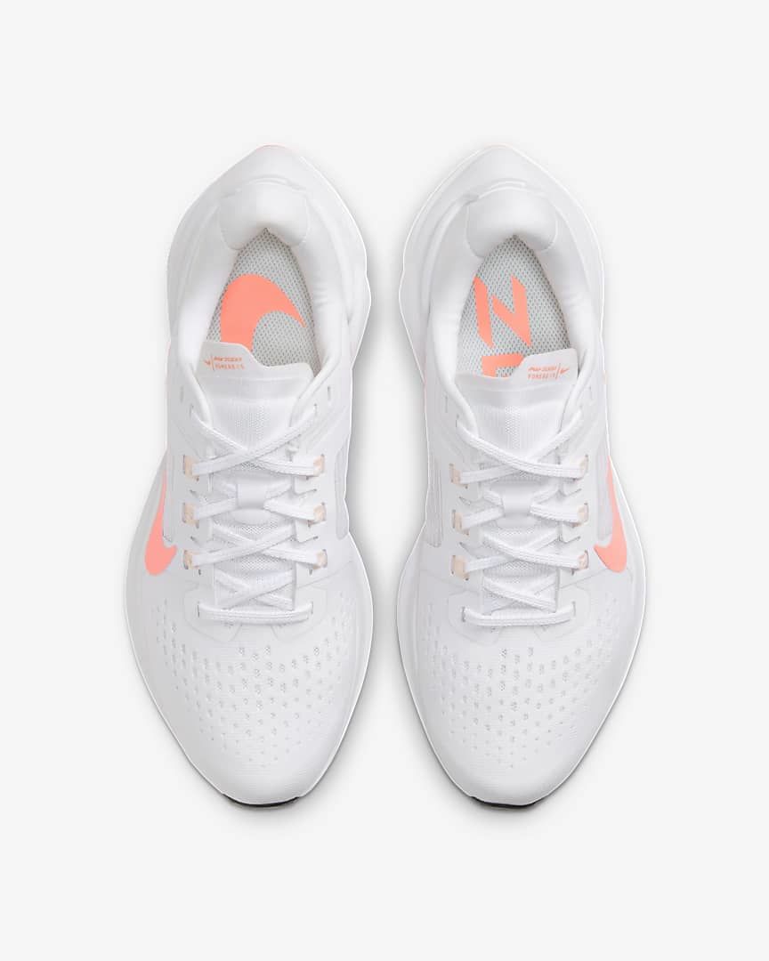 Nike Air Zoom Vomero 15 Running Shoes in White Coral CU1856-102 - product image from the listing.