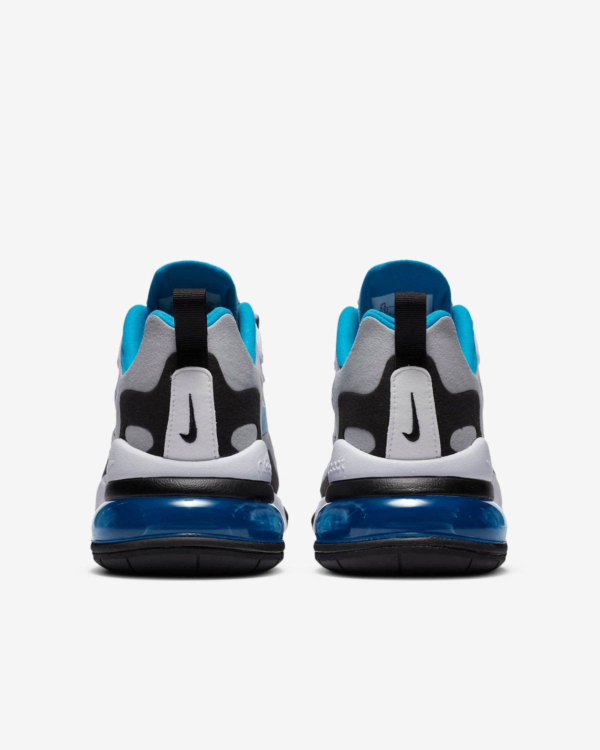 Nike Air Max 270 React Sneakers in White Blue CT1280-101 - product image from the listing.
