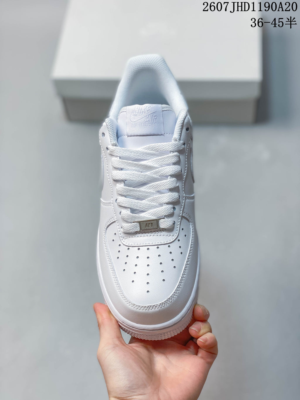 Nike Air Force 1 '07 Low White Graphic Trainers 2607 JHD1190A20 - product image from the listing.