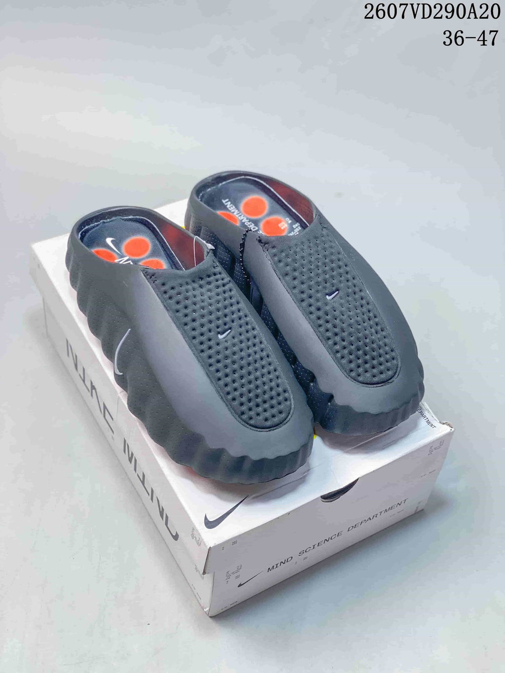 Mind 001 Covered-Toe Slides Slip-On Sandals by Nike - product image from the listing.