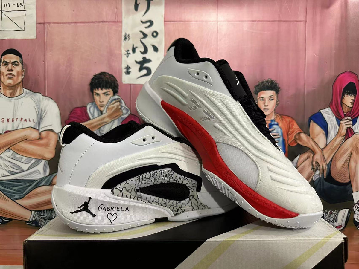 Jordan Luka 1 White Cement Basketball Footwear - product image from the listing.