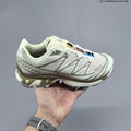 Salomon XT-6 Trail Running Shoes, in White and Grey - product image from the listing.