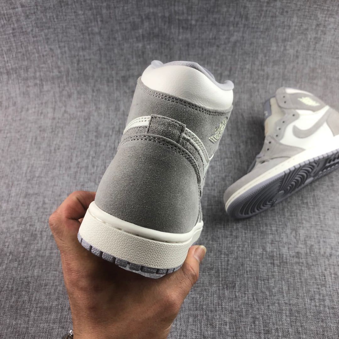 Jordan 1 High OG Premium Sneakers in Gray AH7389-101 - product image from the listing.