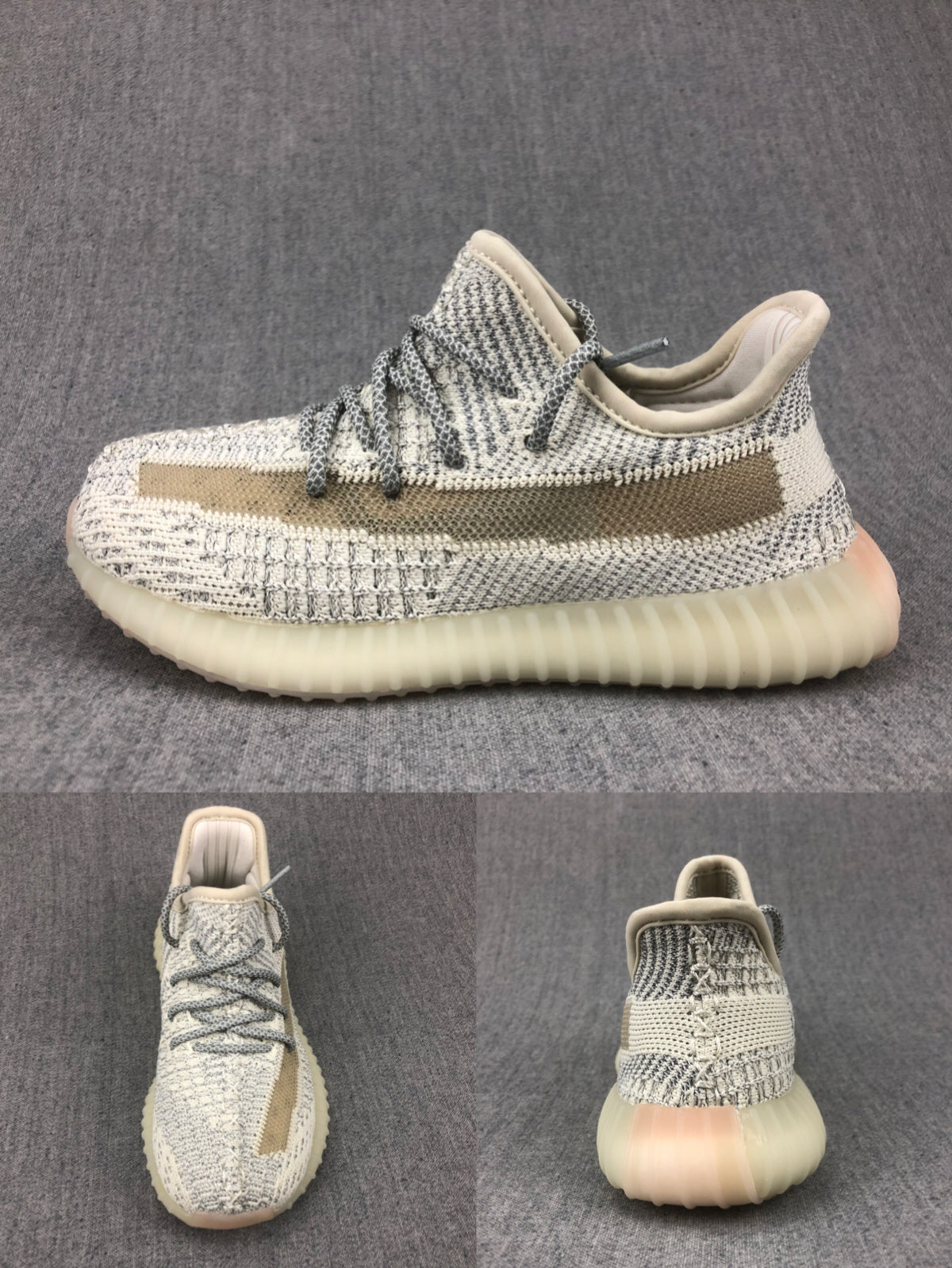 Adidas Yeezy 350 V2 Kids Sneakers, in Cream White - product image from the listing.