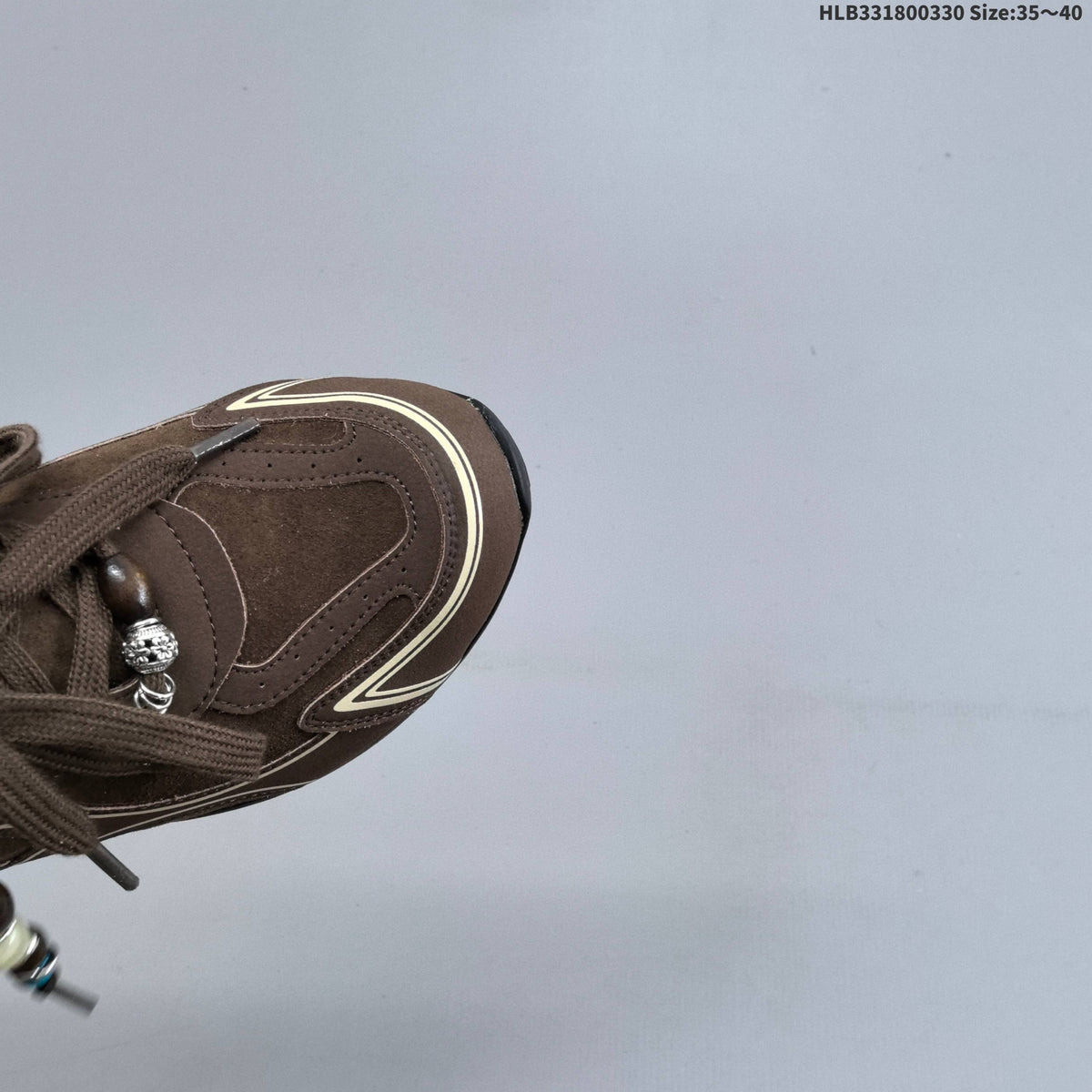 GG-CC G25X4391 Brown Platform Low-Cut Sneakers - product image from the listing.