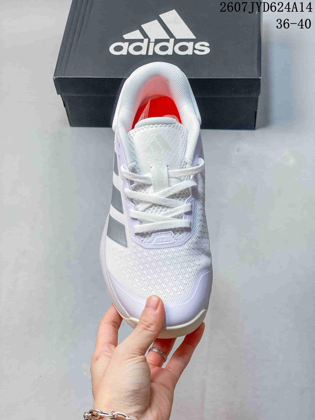 adidas Dropset 4 White Mesh Training Footwear - product image from the listing.