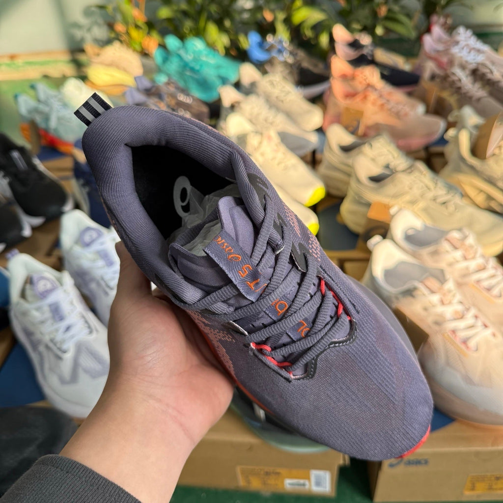 ASICS NOVABLAST 5 L.E. Running Shoes, in Gray Purple - product image from the listing.