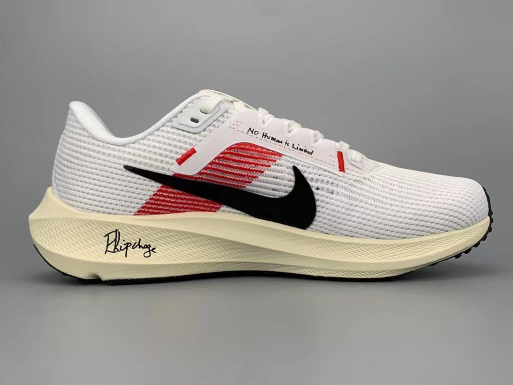 Nike Air Zoom Pegasus 40 Running Shoes in White Red FJ0686-100 - product image from the listing.