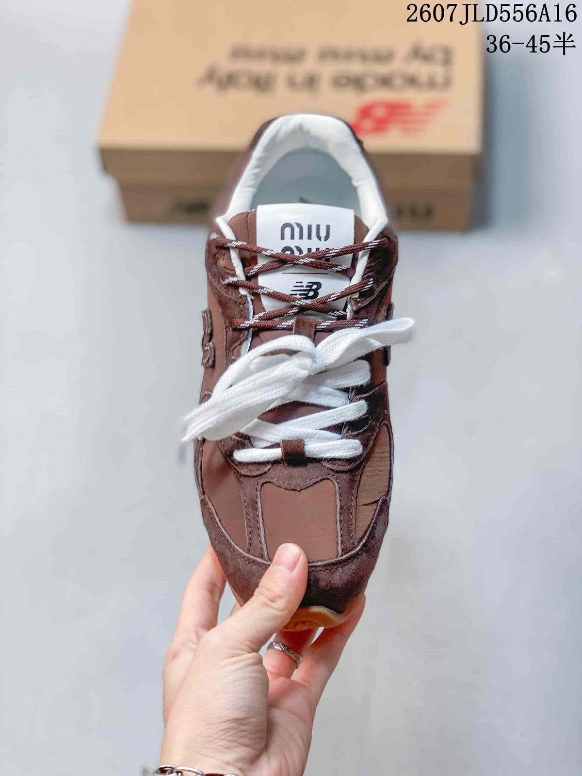 Miu Miu x New Balance 530 SL Sneakers in Brown 2607JLD556A16 - product image from the listing.