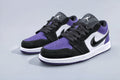 Jordan 1 Low Lakers Sneakers in Purple - product image from the listing.