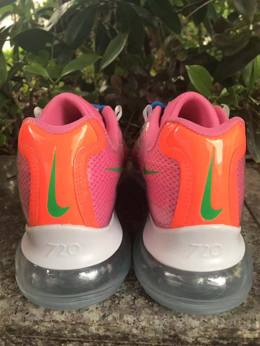 Nike Air Max 720 Sneakers in Pink Orange Green - product image from the listing.