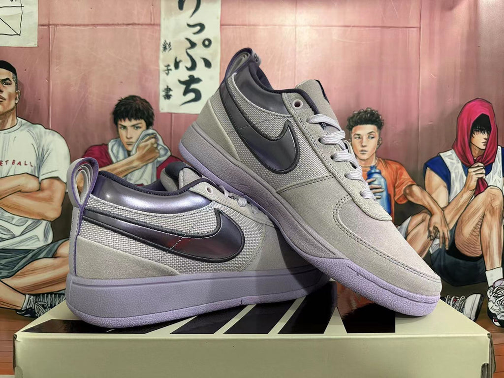 Nike Dunk Low x Cactus Plant Flea Market Sneakers in White Purple - product image from the listing.