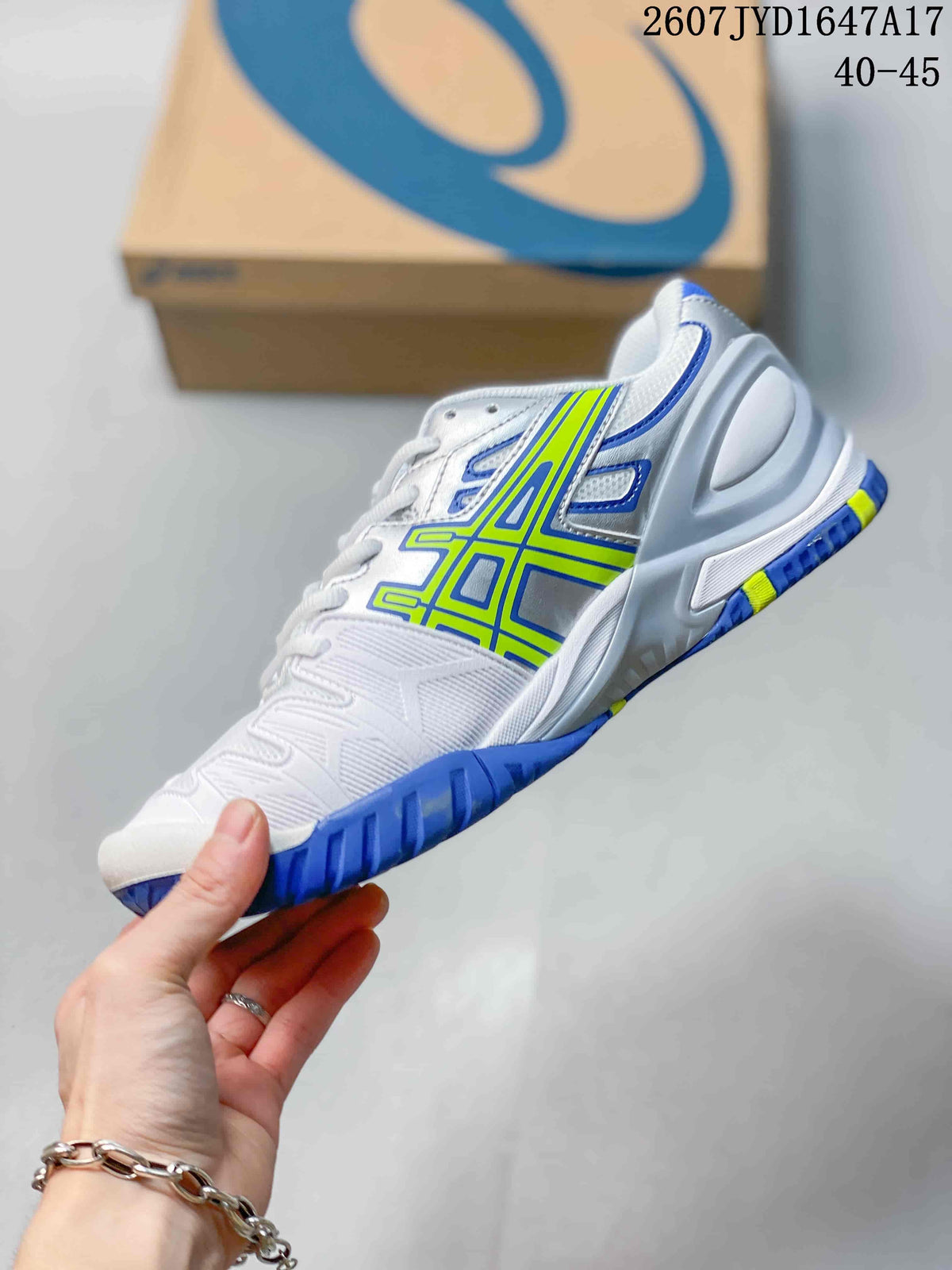 ASICS GEL-Resolution 5 Tennis Shoes in White Blue - product image from the listing.