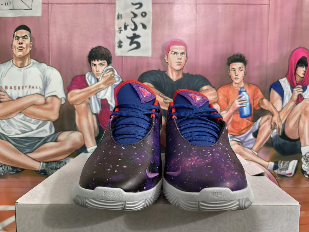 Nike LeBron NXXT Gen Basketball Footwear, Purple Galaxy - product image from the listing.