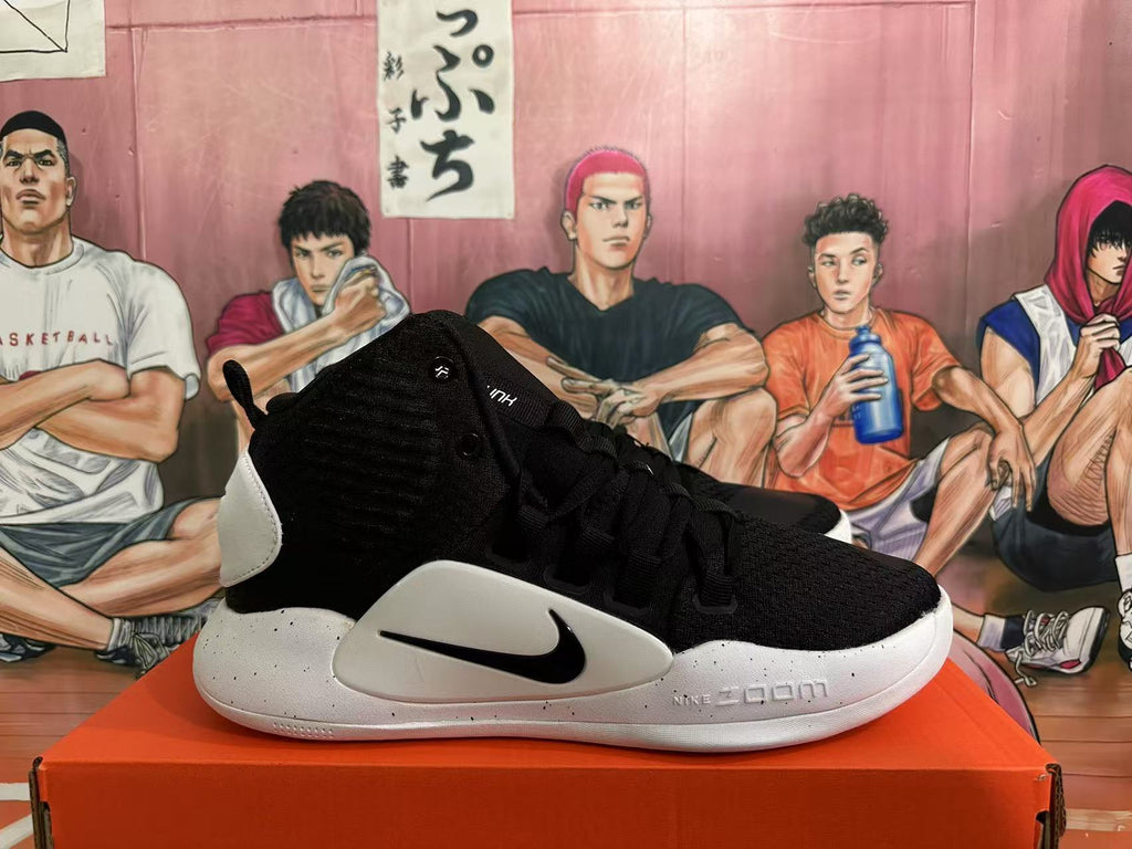 Nike Hyperdunk Basketball Shoes in Black and White - product image from the listing.