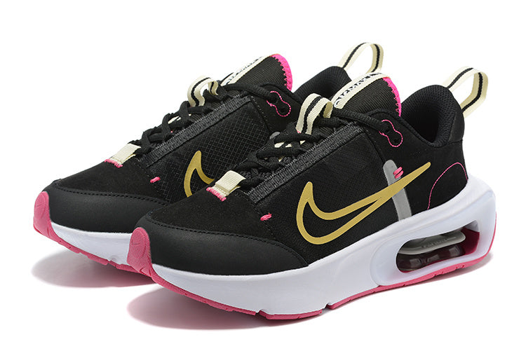 Nike Air Max Black and Gold Trainers with Pink Accents - product image from the listing.