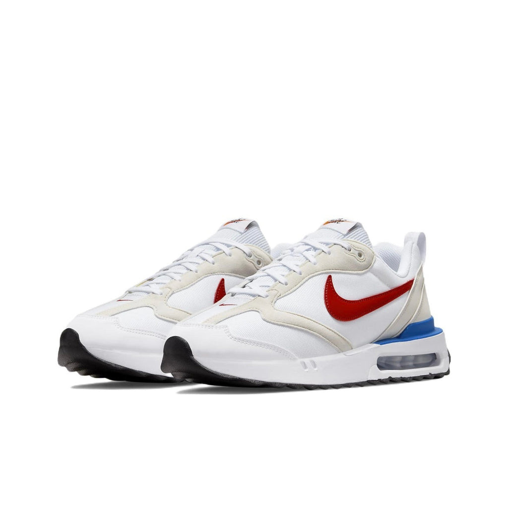 Nike Air Max Dawn Sneakers in White Red Blue DM0013-100 - product image from the listing.