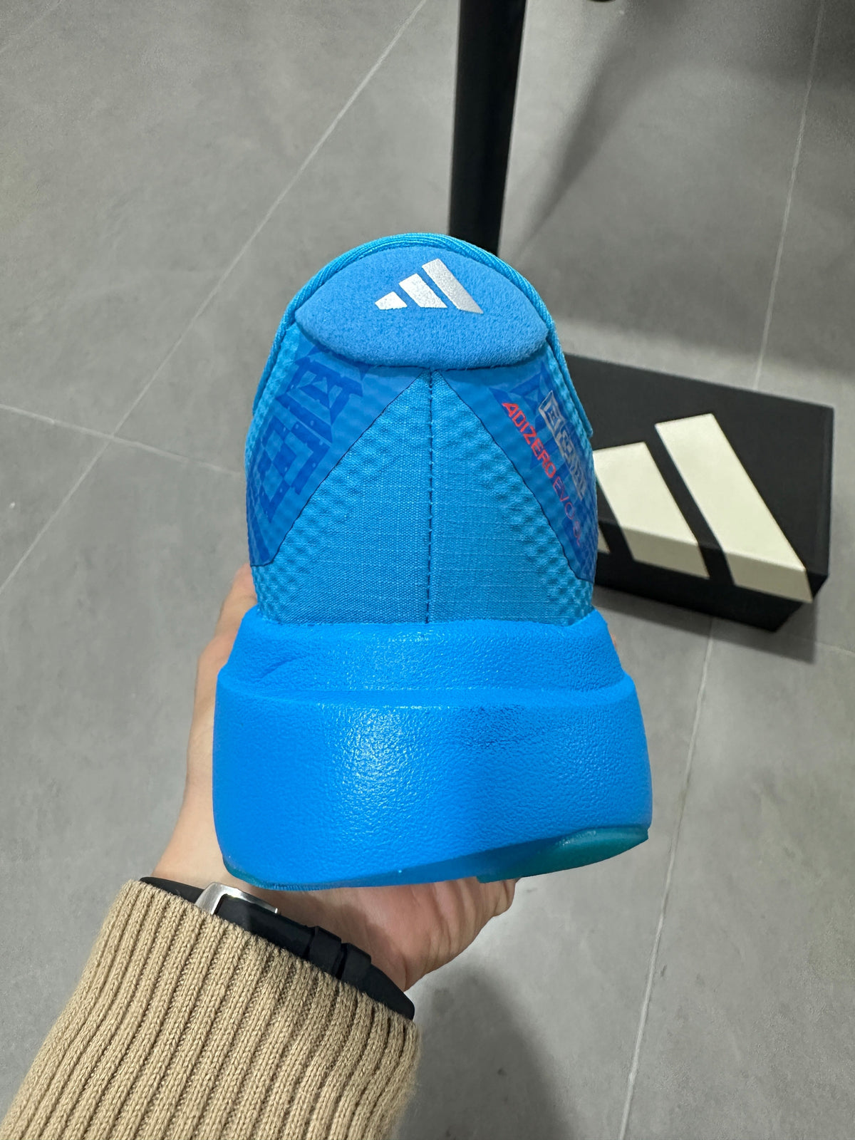 Adidas Lightstrike Pro JR2023 Running Shoes in Blue Red - product image from the listing.