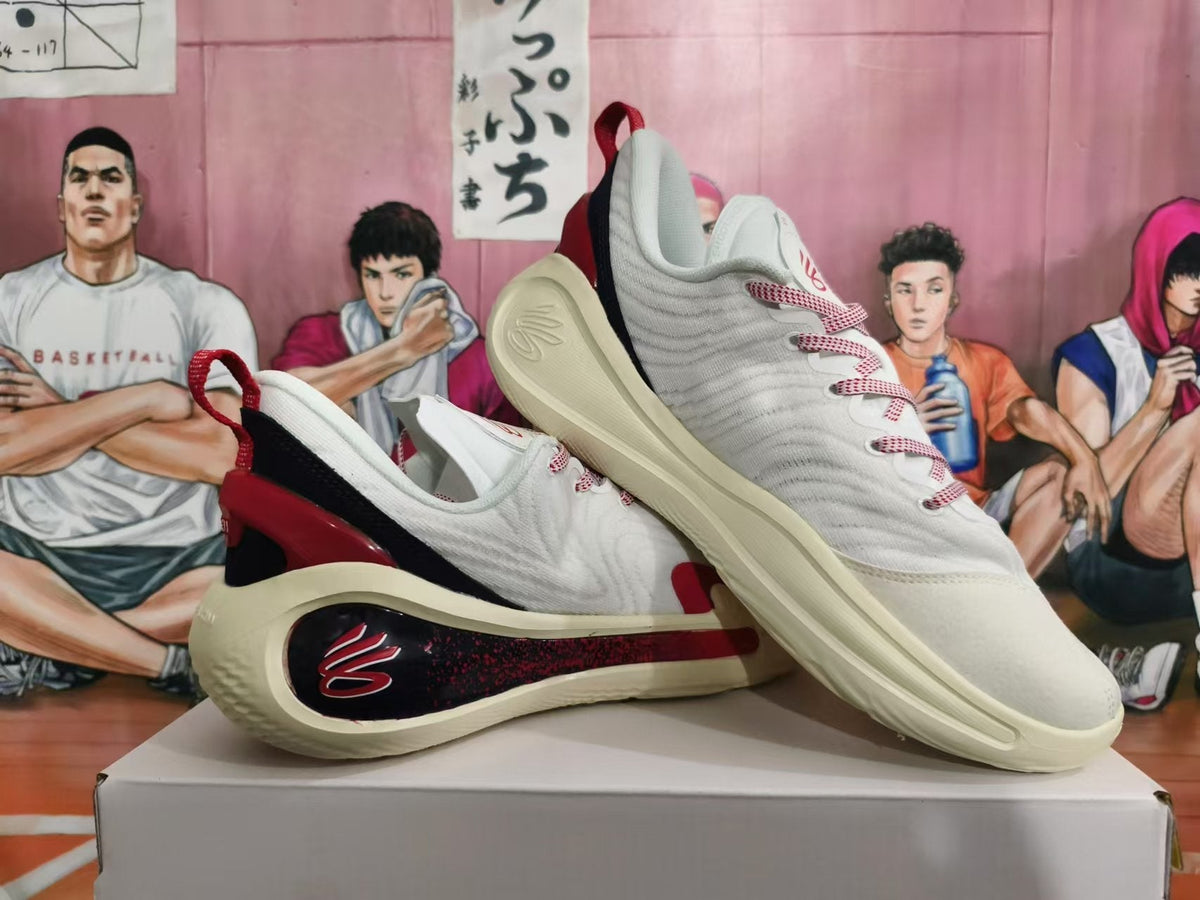 ANTA Kai 1 Basketball Shoes in White Red - product image from the listing.