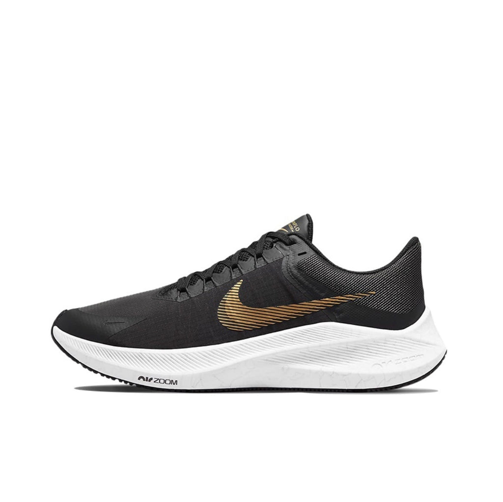 Nike Zoom Winflo 8 Running Shoes in Black Gold CW3419-009 - product image from the listing.
