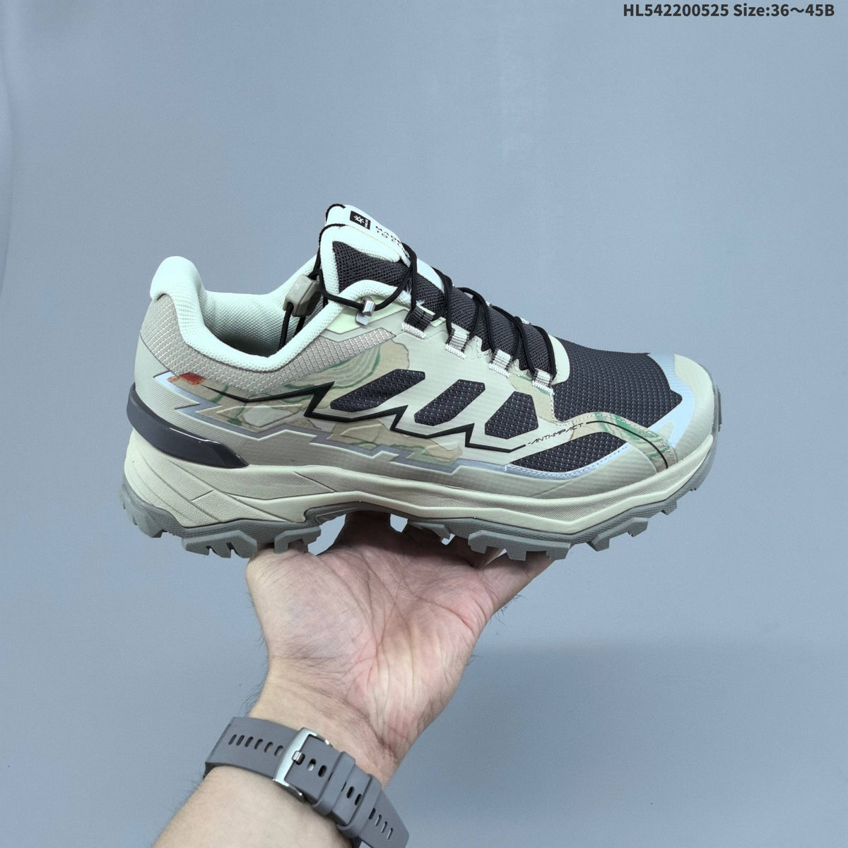 Kailas FUGA DU BOA Trail Running Shoes, in Beige and Black - product image from the listing.