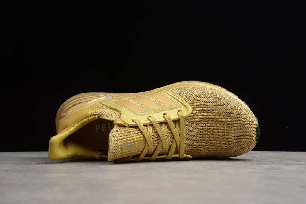 Adidas UltraBOOST 20 Consortium 6.0 Running Shoes in Gold FY3448 - product image from the listing.