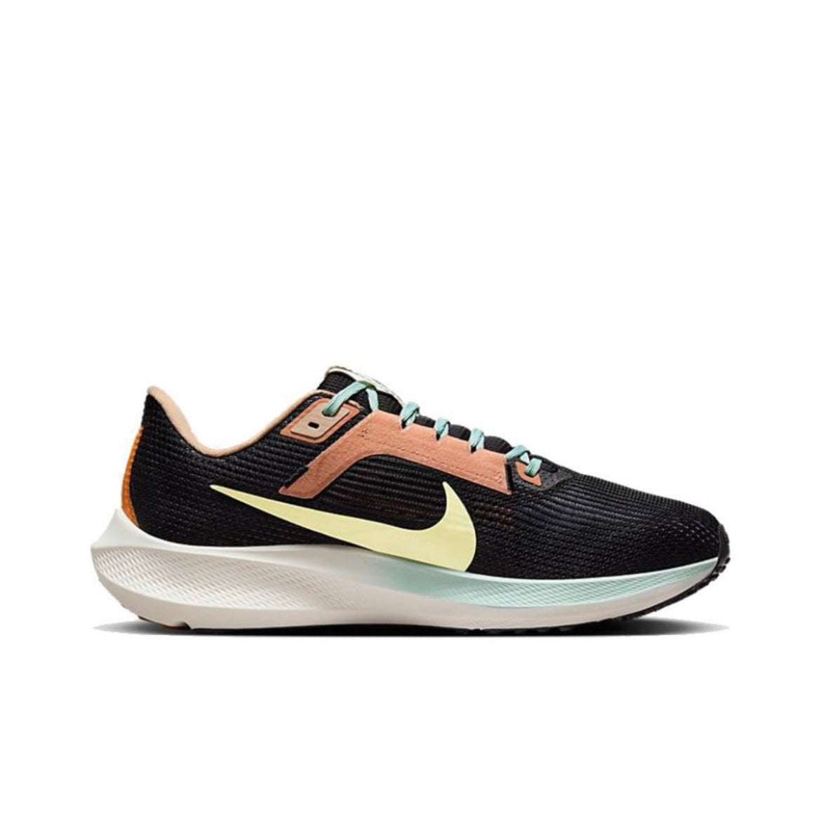 Nike Air Zoom Pegasus 40 Running Shoes in Black Yellow FQ6852-081 - product image from the listing.