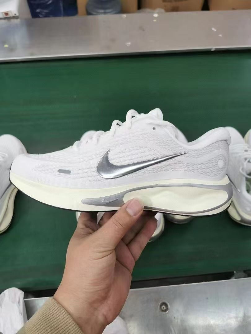 Nike Journey Run Road Shoes for Running White/Silver FJ7765-104 - product image from the listing.