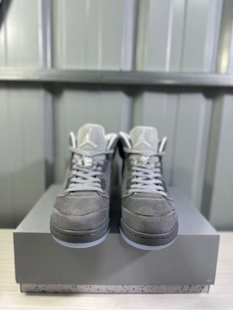 Air Jordan 5 Sneakers in Wolf Grey DD0587-002 - product image from the listing.