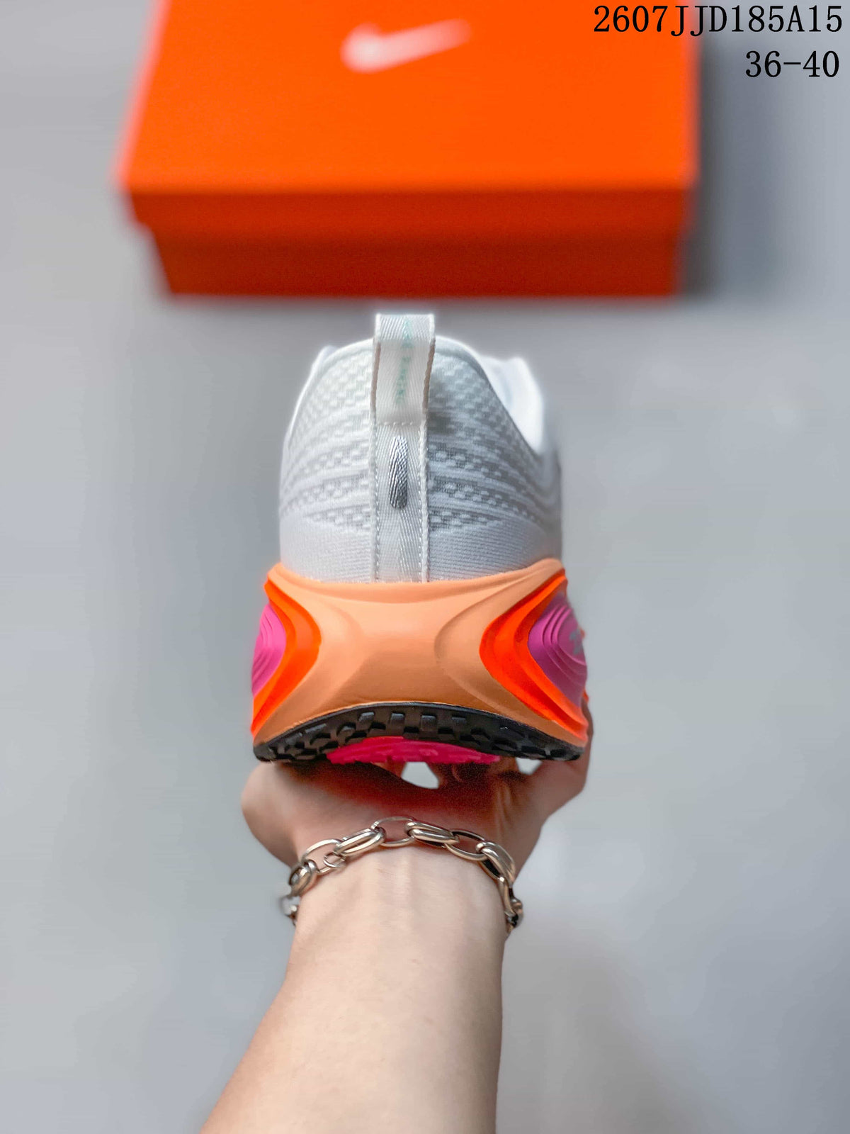 Nike Vomero Plus Running Shoes in White Orange Pink 2607JJD185A15 - product image from the listing.