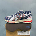 ASICS GEL-KAYANO 12.1 Sneakers in White Blue Red 1203A885-100 - product image from the listing.