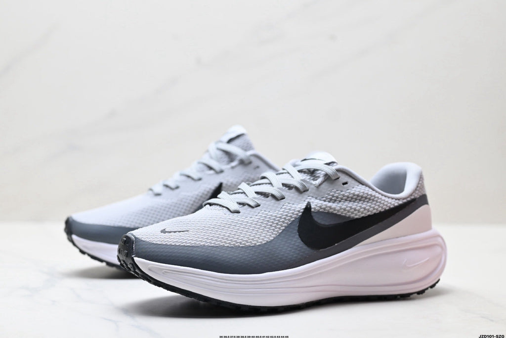 Nike Revolution 8 Running Shoes, in White and Gray - product image from the listing.
