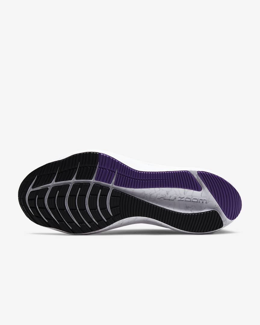 Nike Zoom Winflo 8 Running Shoes in White Black CW3419-101 - product image from the listing.