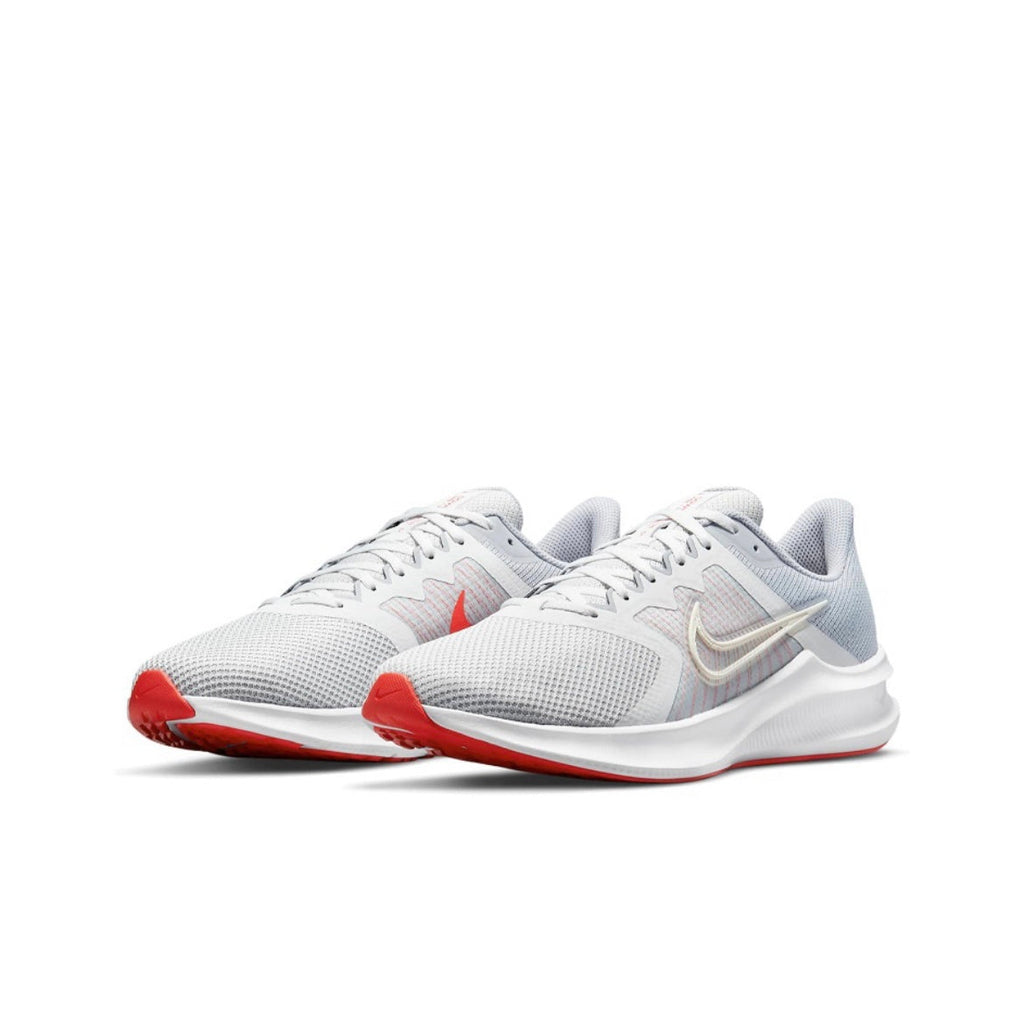 Nike Downshifter 11 Running Shoes in White Red CW3411-004 - product image from the listing.