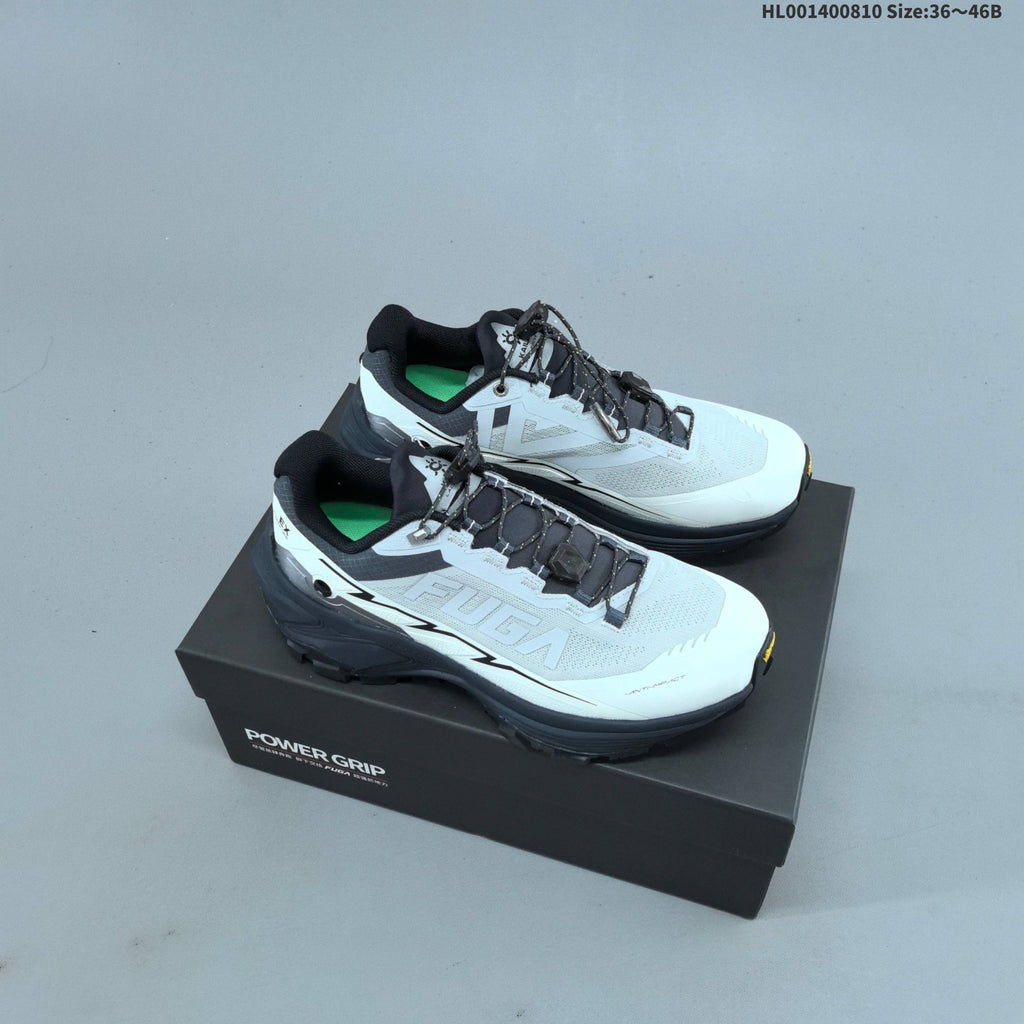 Kailas FUGA EX3 Trail Running Shoes, in Gray and White - product image from the listing.