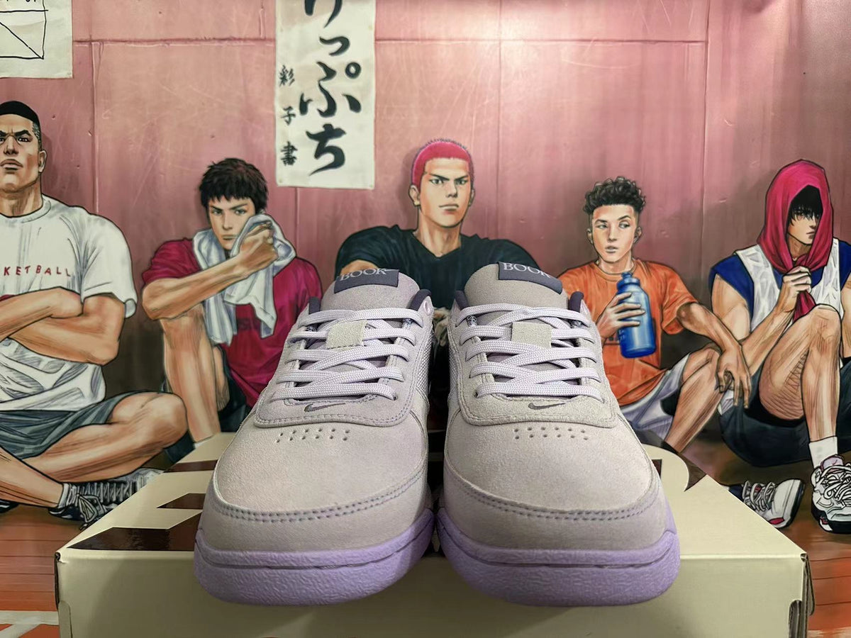 Nike Dunk Low x Cactus Plant Flea Market Sneakers in White Purple - product image from the listing.