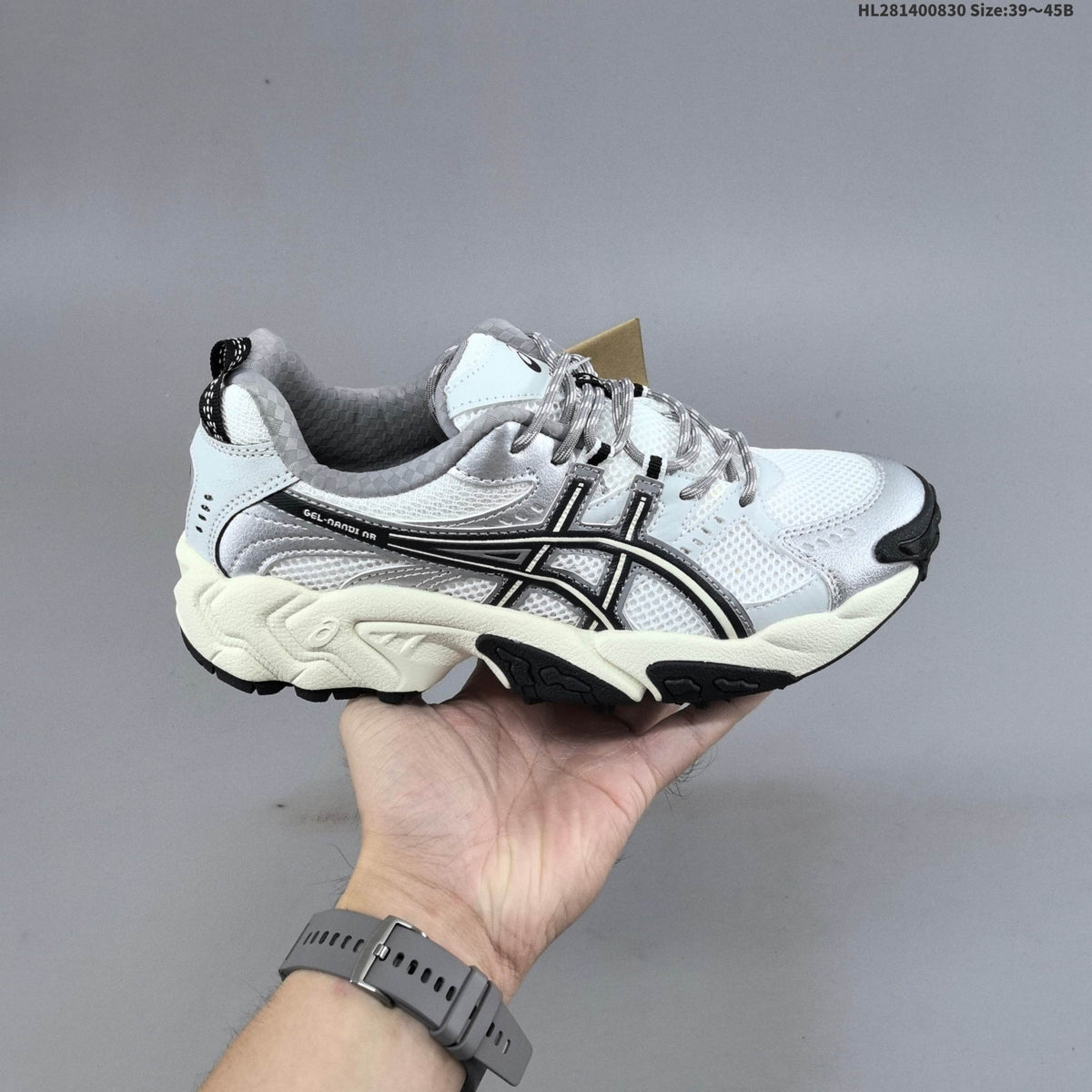ASICS GEL-NANDI NR Running Sneakers in White Silver - product image from the listing.