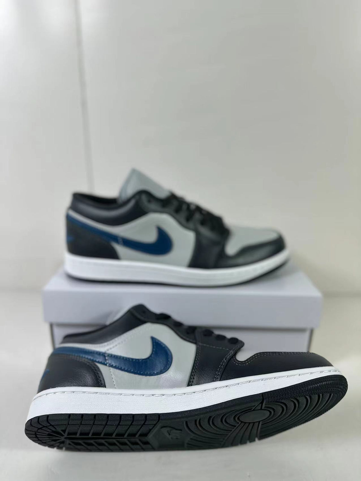 Air Jordan 1 Low Black Grey Blue DC0774-040 - product image from the listing.
