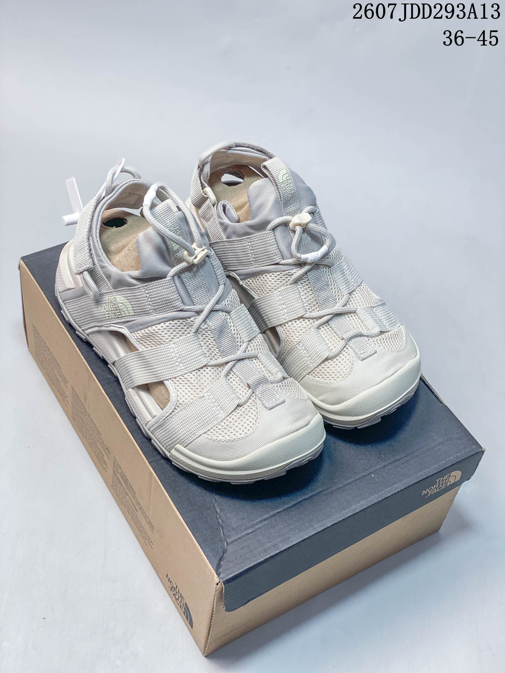 The North Face Outdoor Sandals in Light Gray 2607JDD293A13 - product image from the listing.