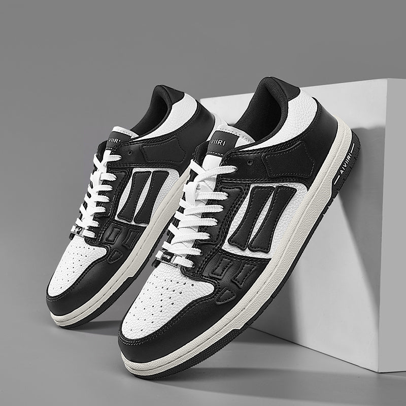Aiviri Low-Top Sneakers in Black and White FS003-004 - product image from the listing.