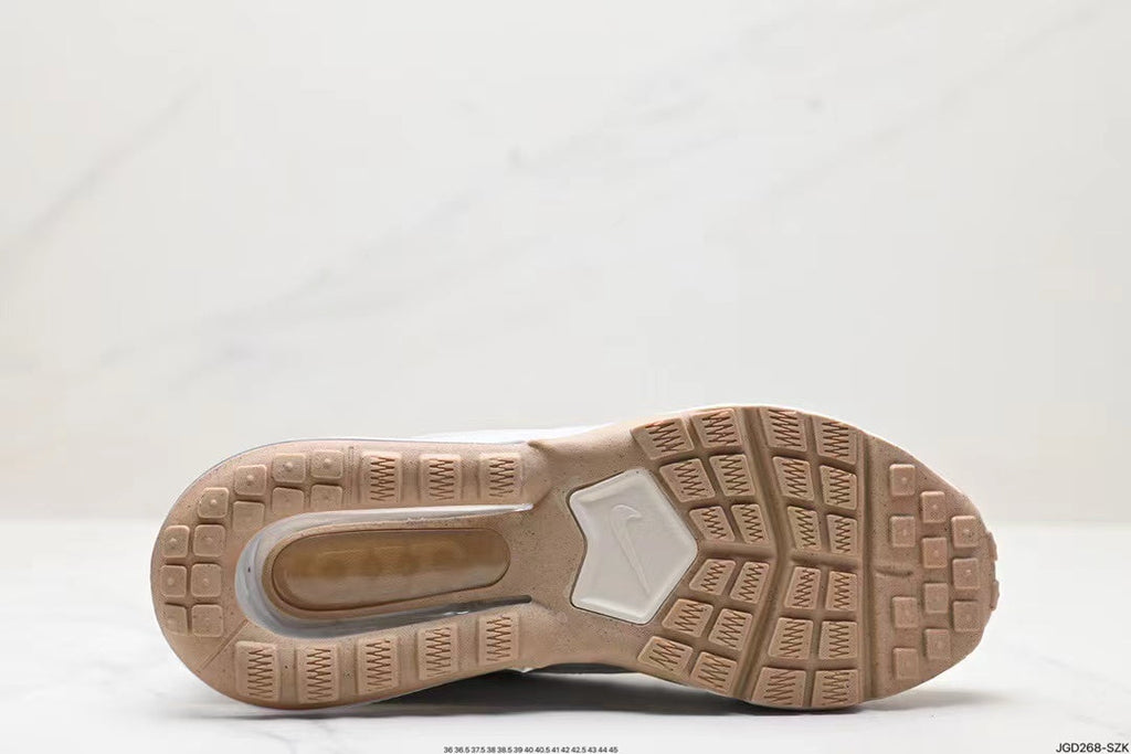Khaki and White Nike Air Max 270 React ENG Sneakers - product image from the listing.