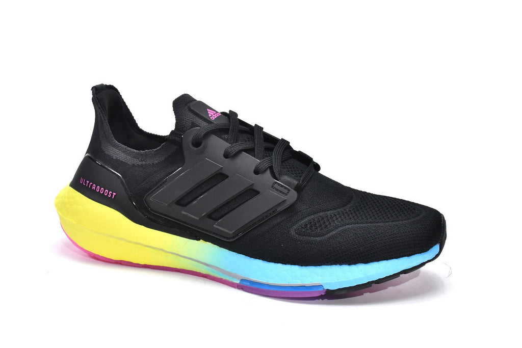adidas UltraBoost 22 Running Shoes in Black Yellow GV8829 - product image from the listing.