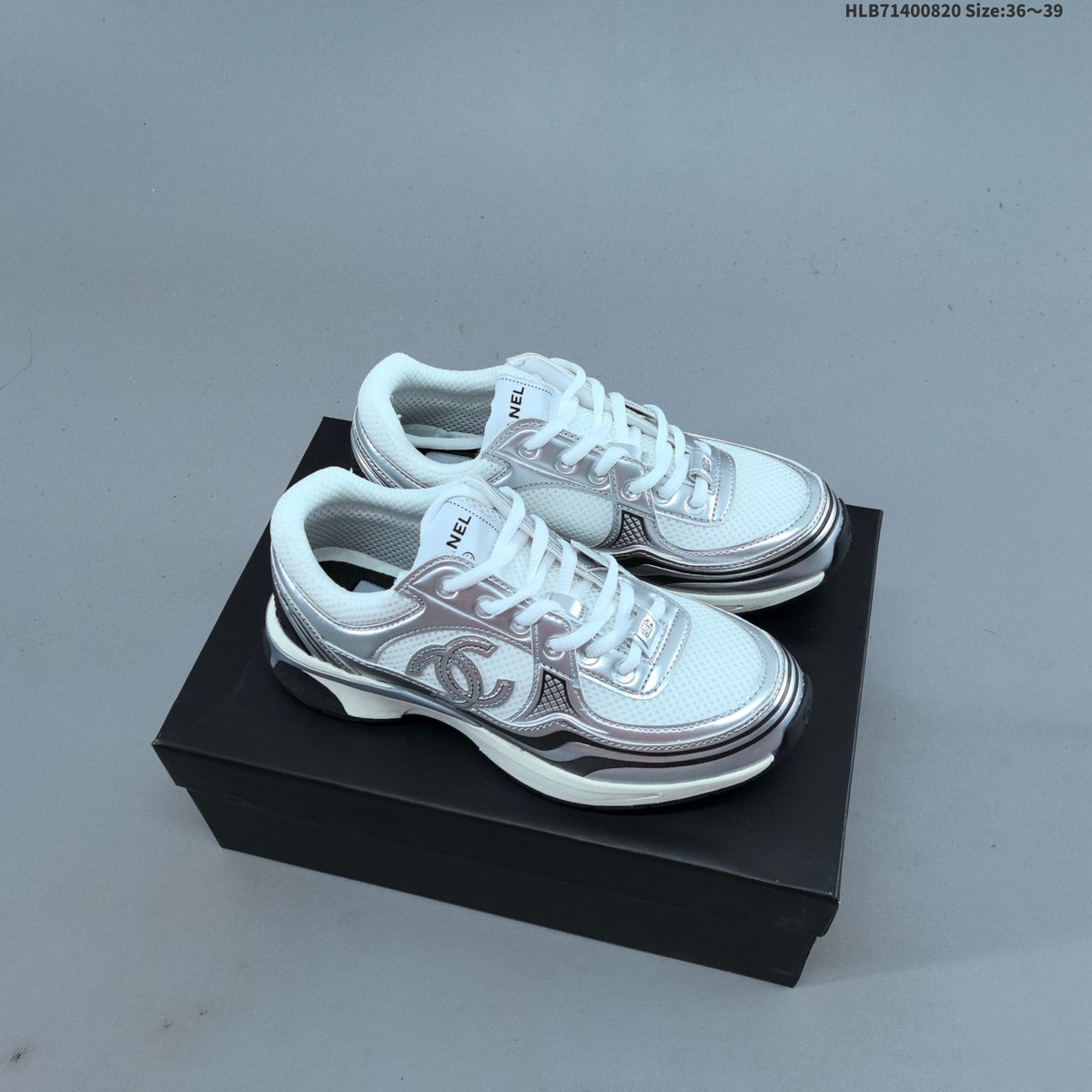 CHANEL 23C Low-Cut Sneakers with Mesh Panels - product image from the listing.